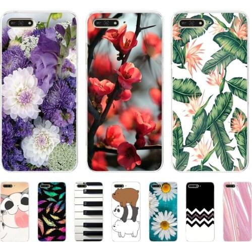 Soft Case For Silicone Back Cover For Cute Phone Cases Cover Bumper for Huawei Honor 7a 7c 5.7 7a Pro 5.7 7x 7s 7a 5.45 y5 2018
