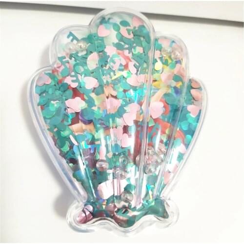 Kids hot comb plastic antistatic fabric rainbow spangle for hair portable comb travel hair accessories for girls hair products