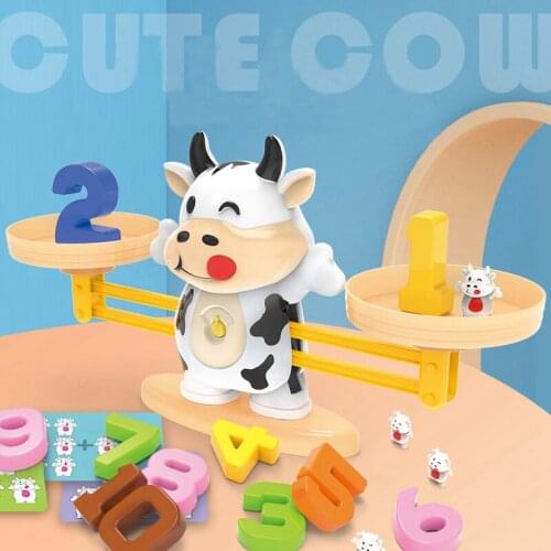 Montessori Childrens Toys Tianping Cattle Math Animal Match Balancing Scale Learning Educational Toys Montessori Balance Games