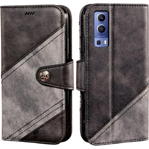 Flip Case For Vivo Y72 5G Book Leather Case Shockproof Bumper Flip Case For Vivo V2041 Cover
