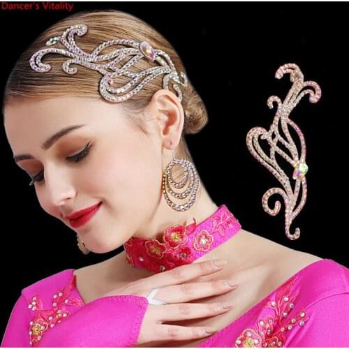 Belly Dance Latin Dance Ballroom Dance Headdress Handmade Cowhide Bottom Luxury Oriental dance Dance Headdress