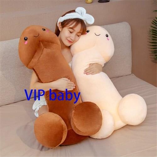 30-100CM Long Lifelike Penis Plush Toy Stuffed Dick Trick Doll Real-life Penis expressions Plush Pillow Sexy Toy Gift Lovers