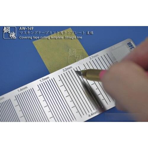 Model Modification Tools (AW-148 Triangle/AW-149 Straight Line) Covering Tape Cutting Template For Gundam Hot in Japan