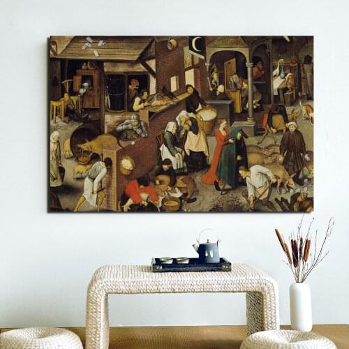 Pieter Bruegel Canvas Painting Prints Living Room Home Decor Artwork Modern Wall Art Oil Painting Posters Pictures Accessories