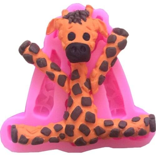 Buttons Giraffe Silicone Mould Cozinha Fondant Cake Molds Cupcake Toppers Chocolate Confeitaria Kitchen Accessories E291