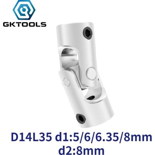 Mini Coupling D14 L35 Universal Joint Diameter 14mm Length 35mm Many Size Model Ship Model Car Coupler Gimbal Joint Cardan 1pcs