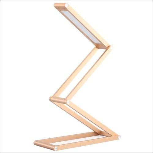 Desk Lamp, Small Reading Desk Light for Home Office, Eye-Caring Table Lamps, Adjustable Brightness, Foldable