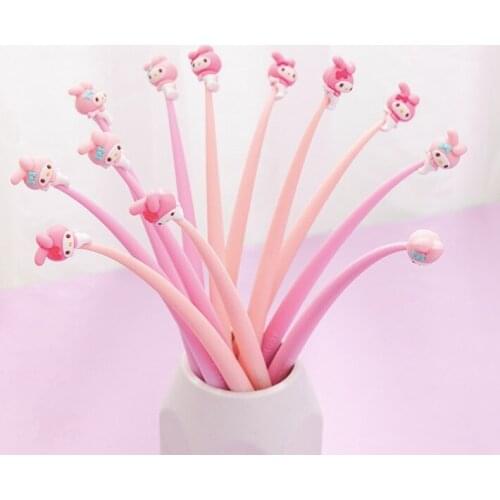 48pcs new creative sway silicon gel pen for students birthday gift party favors wholesale back to school supplies