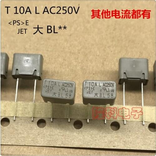 Original new 100% BL100 square large volume fuse T10AL AC250V 10A 250V