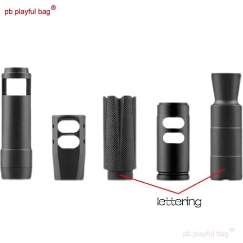 PB Playful Bag CS equipment Outdoor sports soft bullet gun AK Front pipe decorative fire cap Tactical Toy accessories MG36
