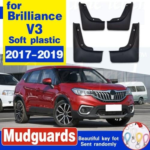 Front Rear Car Mud Flaps for brilliance V3 2017-2019 2018 Mudflaps Splash Guards Mud Flap Mudguards Fender