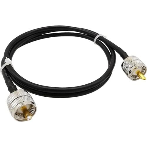 RF RG58 UHF Male to UHF Male PL-259 Digital Coax UHF Jumper Cable HAM & CB Radio,Antenna Analyzer,Dummy Load,SWR Meter 1/3/6/9M