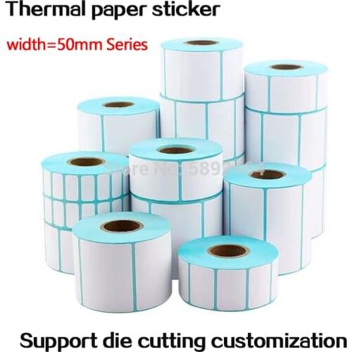 Blank self-adhesive paper rolls custom sticker thermal label rolls barcode stickers Waterproof Shipping Logistics Address label