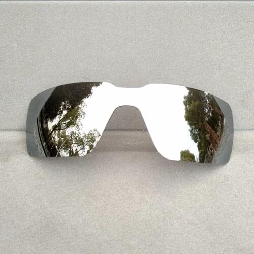 Silver Mirrored Polarized Replacement Lenses for Probation Sunglasses Frame 100% UVA & UVB Anti-scratch