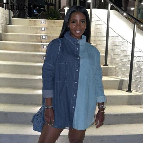 Totatoop Fashion Denim Dresses