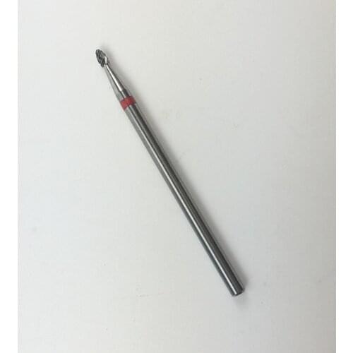 High quality!10 PCS Red=Fine Carbide Nail drill bit Cuticle Clean Nail tools Free Shipping,H01603