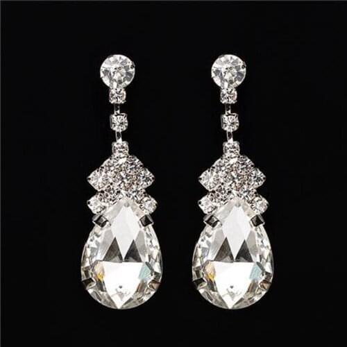 Womens Earrings korean style s925 silve needle aesthetic accessories for women Zircon Stone Stud Earrings Statement Earrings