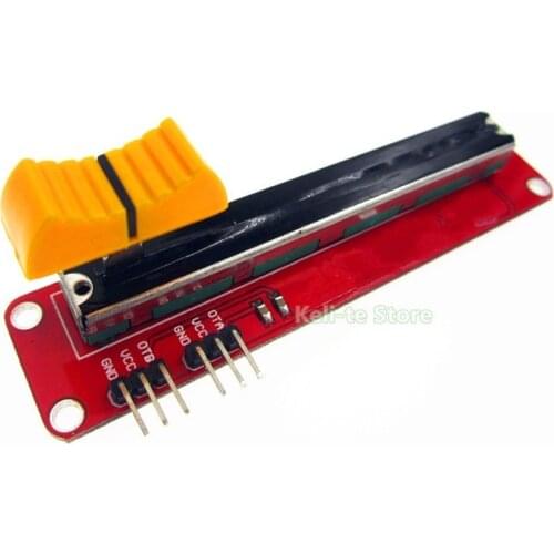 1PCS/LOT Block 10K Sliding Slider Potentiometer Module For MCU For ARM For Other Single Chip Micro Wholesale
