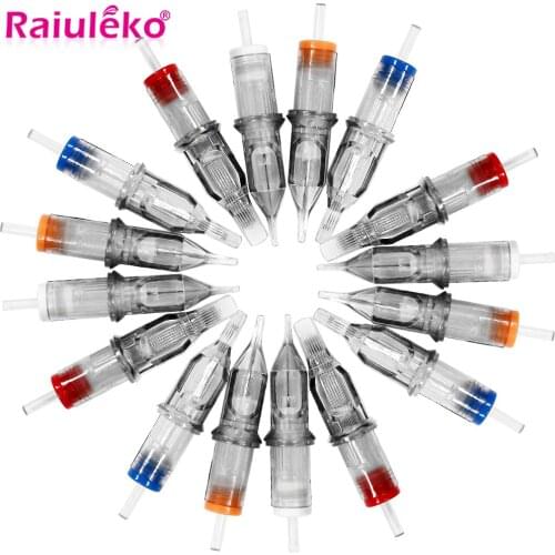 10 Pcs Tattoo Needle Revolution Cartridge Round Liner RL/M1/RM/RS 0.35mm Taper Disposable Semi-Permanent Eyebrow Makeup Needles