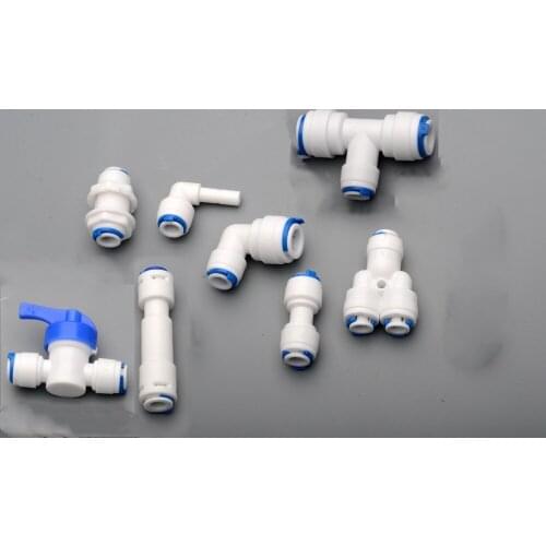 10pcs1/4 OD tube Quick Connector Family drinking water RO filter reverse osmosis system