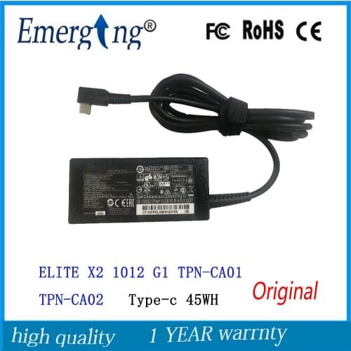 15V 3A Type-C Original For HP TPN-CA02 814838-002 TPN-CA01 HQ-TRE USB-TYPE-C