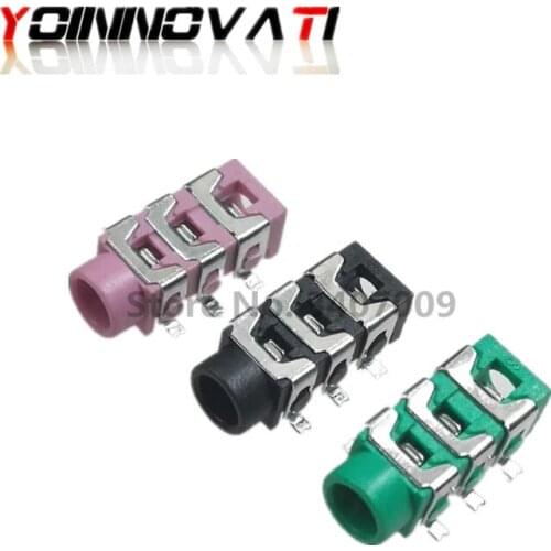 50 Pcs PJ313D PJ313 3.5 mm Female Audio Connector SMT 6 Pin Stereo Headphone Jack PJ-313D