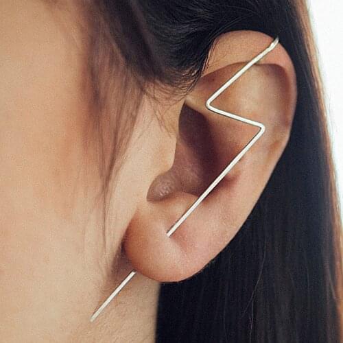 925 Silver Ear Cuff Piercing Earrings Handmade Jewelry Gold Filled Brinco Minimalist Oorbellen Vintage Earring For Women