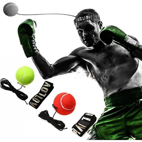 Boxing Reflex Speed Punch Ball Sanda Boxer Raising Reaction Force Hand Eye Training Set Stress Gym Boxing Muay Thai Exercise