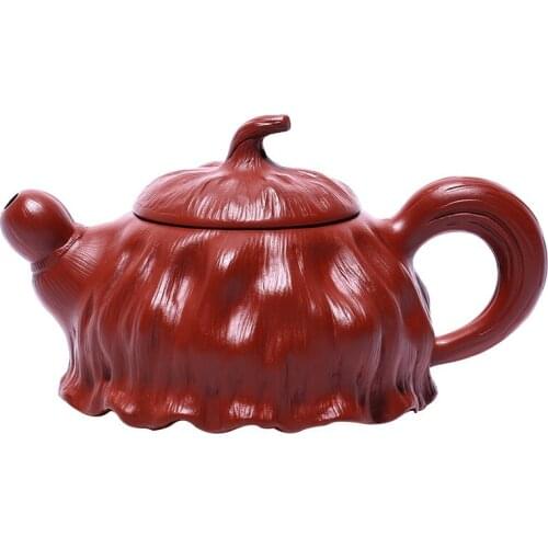 Dahongpao Daohong Lotus Pot Zisha Teapot Yixing Handmade Pot Kung-fu Teaware Purple Clay Drinkware For Puer Green Black Chinese