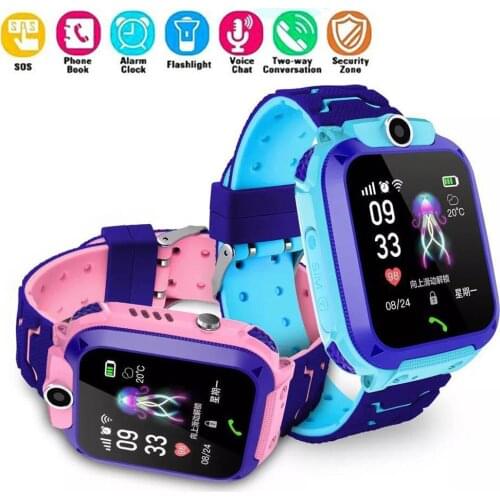 Kids Smart Watch GSM Touch Screen GPRS LBS Tracker Baby SOS Call Location Finder Children Waterproof SIMS Card Camera Smartwatch