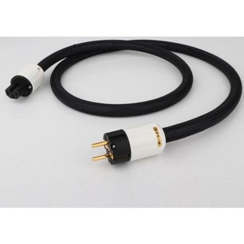 Preffair 10AWG HIFI Power Cable with EU Plug Power Cord Cable Tube Amp DVD Audiophile