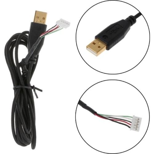 Durable Nylon Braided Line USB Mouse Cable Replacement Wire For -DeathAdder Elite Wired Gaming Mouse