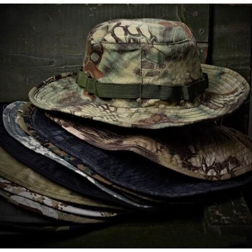 OUTDOOR ARMY TACTICAL US SWAT MILSPEC BOONIE SUN HAT MILITARY SNIPER HUNTING FISHING CAP