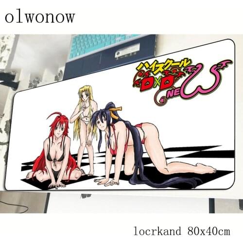 High school dxd mouse pad 80x40cm present mousepads best gaming mousepad gamer Birthday personalized mouse pads keyboard pc pad