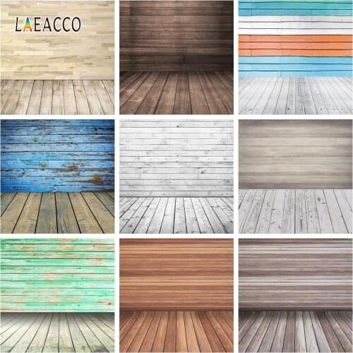 Laeacco Vinyl Photography Backgrounds Wooden Board Floor Photophone Planks Texture Food Photo Backdrops Baby Newborn Photozone