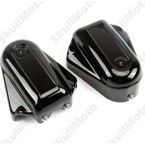 Motorcycle Parts Black Bar Shield Rear Axle Covers Swingarm Cap For Harley Softail FXS FLSTC 2008-2012 2013 2014 2015 2016 2017