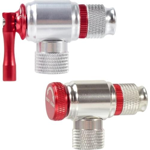 Mountain Bike CO2 Cylinder Pump Gas Nozzle Bicycle Fast Inflator Inflatable Head Adapter Riding Emergency Accessories Outdoor