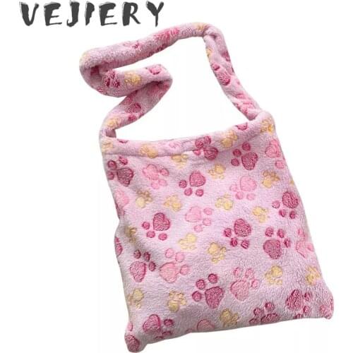 2021 New Plush Womens Shoulder Bags Female Tote Bags Cartoon Print Ladies Crossbody Bags Casual Handbag for Girls Coin Purses