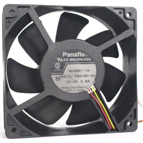The new FBA12G12H12V 0.6A chassis power supply cooling equipment 12 cm ultra-quiet fan