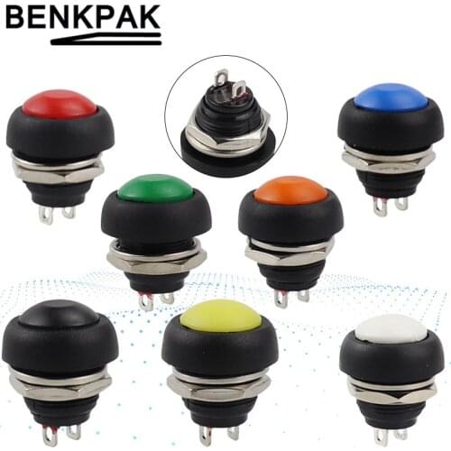 PBS-33B 12mm Momentary Push Button Switch mini Horn Switch