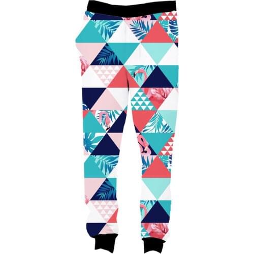 REAL American US SIZE All Tropical Vibes 3D Sublimation Print String Jogger Sweat Pants plus size 4XL 5XL