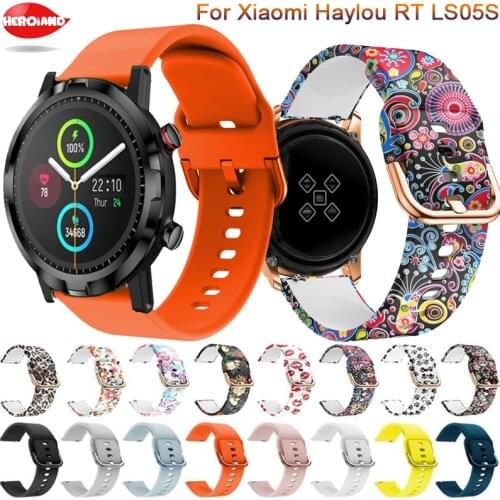 22mm Watchband For Xiaomi Haylou RT LS05S Strap Silicone Sport bracelet For Realme Watch S Smart Wristband Accessories Correa