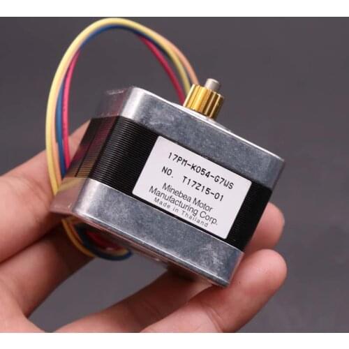 Nema17 Stepper Motor Minebea 42mm Nema 17 Motor 2-phase 4-wire 1.8° Step Angle Stepping motor w/ Copper Gear Shaft Diameter 4mm
