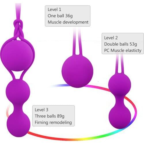 Balls/SET Tighten Vagina Kegel Ball Silicone Clitoris Massager Benwa Ball Sex Toys For Woman Vagina muscle Training Egg