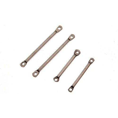20pcs Double Hole Stainless Steel Connector Rods Earrings Jewelry Findings, Drop Earring Pendant DIY Handmade Accessories Z1123