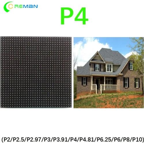 SMD2121 P4 Full Color LED Module 1/16 Scan HD LED Panel 128x128mm indoor P6 P5 P4 Led Module Led Panel Digtal Led Smd Board