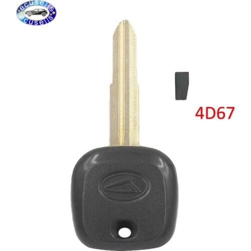 Transponder Key Blank Fob Key Remote Shell for Daihatsu Charade Copen Cuore Feroza Sirion Terios YRV With 4D67 Chip