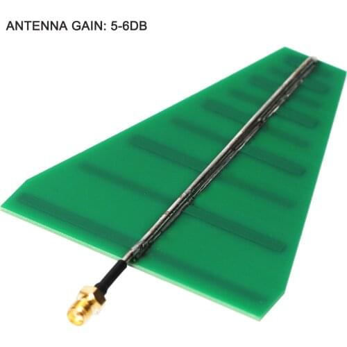 1 pc UWB Ultra Wide Band 1.35GHz-9.5GHz Log Periodic Antenna 5-6db 15W SMA female 8x10cm