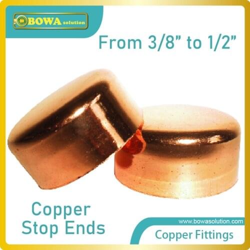 Nice copper stop ends prevent moisture, dust and others to enter pipeline during shipping to increase pipeline clean rate