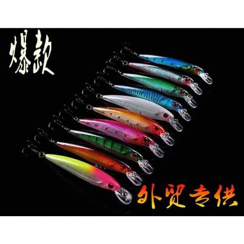 100pcs/lot 11cm/13.5grams classic Fishing Lures Barra Jacks Salmon Tailor Trout Redfin Bream Bass Mixed Colors
